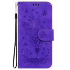 For OPPO Reno13 F 4G / 5G Butterfly Rose Embossed Leather Phone Case(Purple) - 3