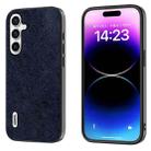 For Samsung Galaxy S23 FE 5G ABEEL Retro Litchi Texture PU Phone Case(Blue) - 1