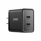 JOYROOM TCF09 40W Dual USB-C / Type-C 2PD Mini Intelligent Fast Charger(US Plug) - 1