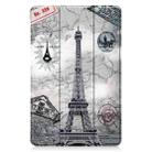 For Huawei Honor V6 / MatePad 10.4 inch Universal Painted Pattern Horizontal Flip Tablet PC Leather Case with Tri-fold Bracket & Sleep / Wake-up(Retro Tower) - 2