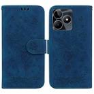 For Realme C53 / Narzo N53 Butterfly Rose Embossed Leather Phone Case(Blue) - 1