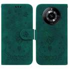 For Realme 11 5G/Narzo 60 India Version Butterfly Rose Embossed Leather Phone Case(Green) - 1