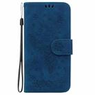 For Realme 12+ Butterfly Rose Embossed Leather Phone Case(Blue) - 3