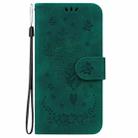 For Realme 14 Pro Butterfly Rose Embossed Leather Phone Case(Green) - 3