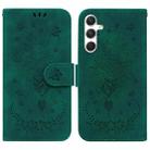 For Samsung Galaxy S24 5G Butterfly Rose Embossed Leather Phone Case(Green) - 1