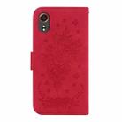 For Samsung Galaxy Xcover7 Butterfly Rose Embossed Leather Phone Case(Red) - 3