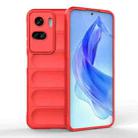 For Honor 90 Lite Magic Shield TPU + Flannel Phone Case(Red) - 1