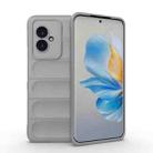 For Honor 100 5G Magic Shield TPU + Flannel Phone Case(Grey) - 1