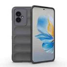 For Honor 100 5G Magic Shield TPU + Flannel Phone Case(Dark Grey) - 1