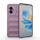 For Honor 100 5G Magic Shield TPU + Flannel Phone Case(Purple) - 1