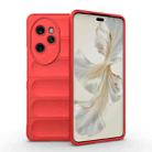 For Honor 100 Pro 5G Magic Shield TPU + Flannel Phone Case(Red) - 1