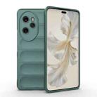 For Honor 100 Pro 5G Magic Shield TPU + Flannel Phone Case(Dark Green) - 1