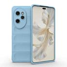 For Honor 100 Pro 5G Magic Shield TPU + Flannel Phone Case(Light Blue) - 1