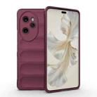 For Honor 100 Pro 5G Magic Shield TPU + Flannel Phone Case(Wine Red) - 1