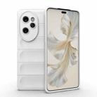 For Honor 100 Pro 5G Magic Shield TPU + Flannel Phone Case(White) - 1