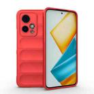 For Honor 90 GT 5G Magic Shield TPU + Flannel Phone Case(Red) - 1