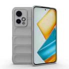 For Honor 90 GT 5G Magic Shield TPU + Flannel Phone Case(Grey) - 1