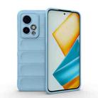 For Honor 90 GT 5G Magic Shield TPU + Flannel Phone Case(Light Blue) - 1