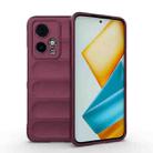 For Honor 90 GT 5G Magic Shield TPU + Flannel Phone Case(Wine Red) - 1