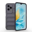 For Honor 200 Lite 5G Global Magic Shield TPU + Flannel Phone Case(Dark Grey) - 1