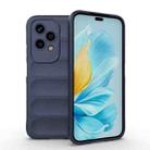 For Honor 200 Lite 5G Global Magic Shield TPU + Flannel Phone Case(Dark Blue) - 1