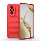 For Honor 200 Magic Shield TPU + Flannel Phone Case(Red) - 1