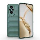 For Honor 200 Magic Shield TPU + Flannel Phone Case(Dark Green) - 1