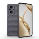 For Honor 200 Magic Shield TPU + Flannel Phone Case(Dark Grey) - 1