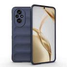 For Honor 200 Magic Shield TPU + Flannel Phone Case(Dark Blue) - 1