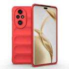 For Honor 200 Pro Magic Shield TPU + Flannel Phone Case(Red) - 1