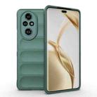 For Honor 200 Pro Magic Shield TPU + Flannel Phone Case(Dark Green) - 1