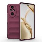 For Honor 200 Pro Magic Shield TPU + Flannel Phone Case(Wine Red) - 1