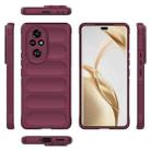 For Honor 200 Pro Magic Shield TPU + Flannel Phone Case(Wine Red) - 3