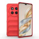 For Honor X60 Pro 5G Magic Shield TPU + Flannel Phone Case(Red) - 1