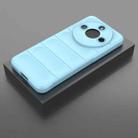 For Honor X60 5G Magic Shield TPU + Flannel Phone Case(Light Blue) - 2