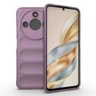 For Honor X60 5G Magic Shield TPU + Flannel Phone Case(Purple) - 1