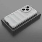 For Honor 400 Pro 5G Global 160.8mm Magic Shield TPU + Flannel Phone Case(Grey) - 2