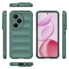 For Honor 400 Pro 5G Global 160.8mm Magic Shield TPU + Flannel Phone Case(Dark Green) - 3