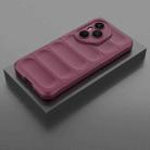 For Honor 400 Pro 5G Global 160.8mm Magic Shield TPU + Flannel Phone Case(Wine Red) - 2
