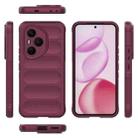 For Honor 400 Pro 5G Global 160.8mm Magic Shield TPU + Flannel Phone Case(Wine Red) - 3
