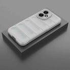 For Honor 400 Global 156.5mm Magic Shield TPU + Flannel Phone Case(Grey) - 2