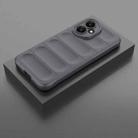 For Honor 400 Global 156.5mm Magic Shield TPU + Flannel Phone Case(Dark Grey) - 2
