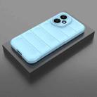 For Honor 400 Global 156.5mm Magic Shield TPU + Flannel Phone Case(Light Blue) - 2