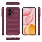 For Honor 400 Global 156.5mm Magic Shield TPU + Flannel Phone Case(Wine Red) - 3