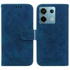For Xiaomi Redmi Note 13 Pro 5G Butterfly Rose Embossed Leather Phone Case(Blue) - 1