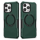 For iPhone 15 Pro Max MagSafe Shockproof Armor Phone Case(Dark Green) - 1