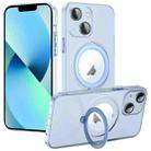 For iPhone 13 MagSafe Multifunction Holder Phone Case(Sierra Blue) - 1