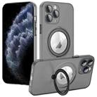 For iPhone 11 Pro MagSafe Multifunction Holder Phone Case(Black) - 1