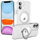 For iPhone 11 MagSafe Multifunction Holder Phone Case(Transparent) - 1