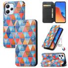 For Xiaomi Redmi 12 CaseNeo Colorful Magnetic Leather Phone Case(Rhombus Mandala) - 1